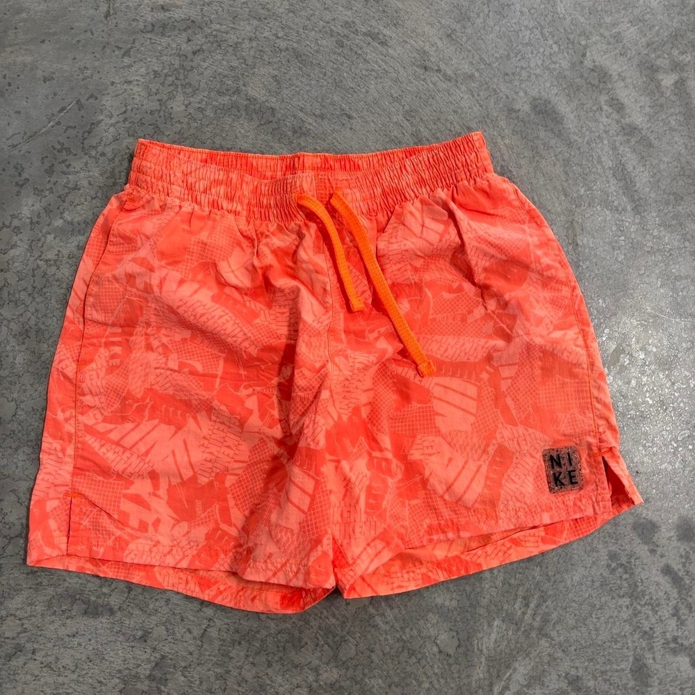 Nike Orange Recycled Running Volleyball Athletic Shorts Size S 4.5" Inseam